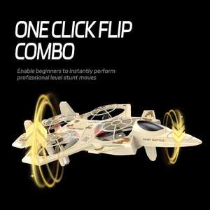 Dron RC para Niños Principiantes con Cuerpo de Espuma Seguro, 3 Niveles de Velocidad, Acrobacias Aéreas de 360°, Vuelo con una Sola Tecla, Juguete Volador con Control Remoto de 50-60M - Product Image 4