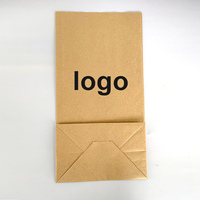 Sac en papier kraft Solution épaissie à emporter et de stockage résistante à l'huile Sac de petit-déjeuner jetable pour hamburger