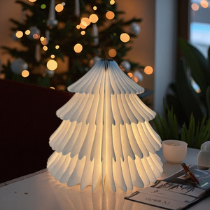 Quà Tặng Tùy Chỉnh Lễ Hội Giáng Sinh Đèn Lồng Gấp Ánh Sáng Đầy Màu Sắc Có Thể Sạc Lại Phòng Ngủ Bảng Xách Tay Có Thể Gập Lại Đèn Giấy - Product Image 1