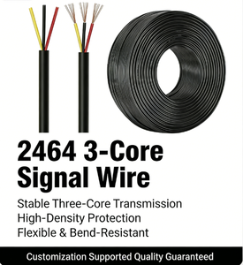 Fil de signal électronique rond gainé <span class=keywords><strong>PVC</strong></span> 2464 20 AWG 3 conducteurs (solide/torsadé) conforme ROHS, 100m - Product Image 1