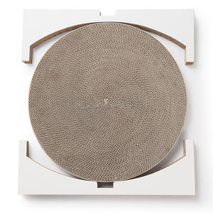 Destacável economizar espaço ondulado círculo forma gato cama tamanho personalizado Scratcher - Product Image 2