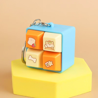Custom Switch Keyboard Keycaps Diy Fidget Button Keychain Sublimation Print Logo Keycaps Mechanical Keyboard Cap Keychain
