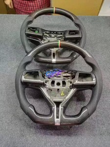 Volant en fibre de carbone pour Maserati, poignée en cuir, garniture drapeau italien, boutons de commande multifonctions, direct - Product Image 2
