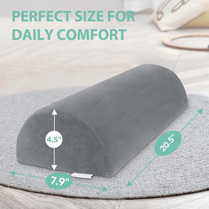 <span class=keywords><strong>Coussin</strong></span> multifonctionnel en mousse à mémoire de forme <span class=keywords><strong>demi</strong></span>-<span class=keywords><strong>lune</strong></span> pour le repos des jambes, soutien des genoux, de la colonne <span class=keywords><strong>lombaire</strong></span> et des chevilles pour le sommeil - Product Image 4