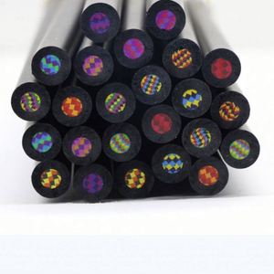 Crayons de couleur en bois arc-en-ciel géants multicolores fantaisie pour enfants USA Mairun pour l'école et l'art - Product Image 1