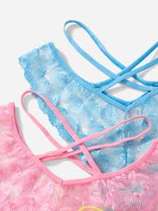 Infradito per <span class=keywords><strong>immagini</strong></span> calde da donna reggiseno Sexy biancheria intima sottile a vita bassa in pizzo traspirante da <span class=keywords><strong>ragazza</strong></span> triangolo Sexy perizoma Sexy - Product Image 6