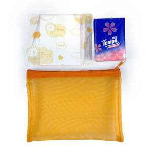 Pochette de voyage en maille transparente, en Nylon, avec différentes couleurs options de couleurs contrastées 1 pièce - Product Image 3