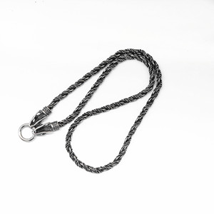 Yunnique-collar de cadena trenzada de acero inoxidable con colgante de calavera para hombres y mujeres, joyería de moda - Product Image 3