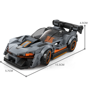 Bloc voiture 2880 Supercar sport voiture de course petites pièces MOC briques modèle enfants éducatif bloc de construction en plastique jouet voiture - Product Image 4