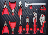 Chariot d'atelier professionnel neuf RT TOOL avec 12 tiroirs, contenant un ensemble d'outils de 541 pièces