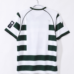 เสื้อฟุตบอลแขนสั้นฤดูร้อน Lisb 2001 03 ชุดเหย้าสไตล์เรโทรสำหรับสโมสรโปรตุเกส สำหรับการแข่งขันกีฬา - Product Image 2