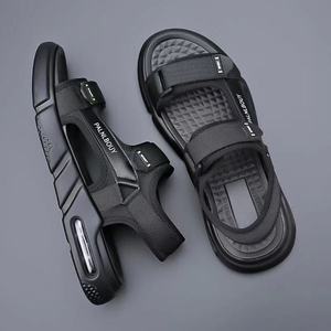 Paulbouy Men's Air Cushion <b>Sandals</b> Black Size 38-44 Breathable Sport Casual Non-slip Thick Sole Open Toe Summer Beach <b>Sandals</b> - Product Image 1