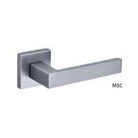 AKADA Levier carré en alliage de zinc noir mat pour entrée de chambre à coucher design Poignées de porte panache classiques en alliage de zinc
