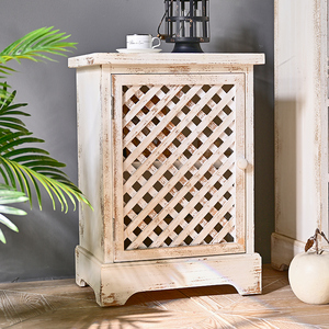 Mueble de Almacenamiento de Madera Tallada Blanco Rústico para Sala de Estar o Dormitorio, Moderno, con Puerta, para Comedor, Muebles para el Hogar, INNOVAHOME - Product Image 3