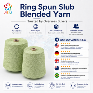 Filato Fantasia Ring Spun Slub Misto con Texture <span class=keywords><strong>Vintage</strong></span> per Maglieria, Abbigliamento, Denim e Materie Prime Tessili - Ingrosso - Product Image 4