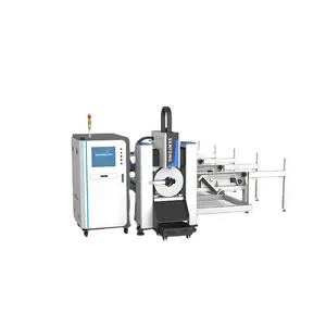 Meta tüp metal kesme fiyatı için SENFENG su soğutma fiber lazer kesim makinesi