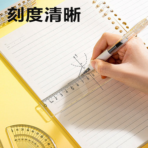 Juego de Reglas para Estudiantes Deli 79514, 15 cm, Acrílico Transparente, Cuatro Piezas, Herramientas de Dibujo - Product Image 3