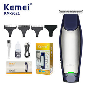 Tondeuse à cheveux électrique rechargeable <span class=keywords><strong>Kemei</strong></span> <span class=keywords><strong>KM</strong></span>-<span class=keywords><strong>5021</strong></span> avec tête de coupe en acier au carbone, tondeuse professionnelle mini, conforme ROHS - Product Image 1