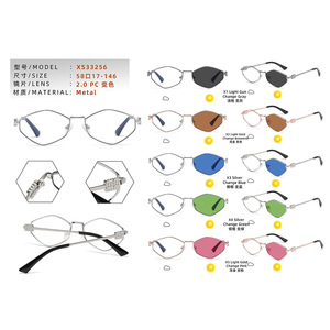 2025 personnalisé unisexe mode Pc lentille hommes tendance <span class=keywords><strong>dégradé</strong></span> métal nuances bleu <span class=keywords><strong>photochromique</strong></span> lunettes de soleil - Product Image 3