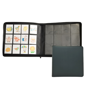 Modernqiu, venta al por mayor, 12 bolsillos, Toploader, carpeta de tarjetas a prueba de agua, álbum de fotos de cuero personalizado para colección de tarjetas de juego - Product Image 6