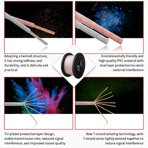 Yytcg G2-JY200 Hi-Fi RCA để Trần Dây loa Cáp 15awg OFC + Đóng hộp OFC âm thanh cáp loa cáp trong tường 2 lõi - Product Image 6