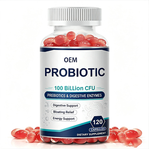 Probiotique 100 Milliards d'UFC avec Prébiotiques et <span class=keywords><strong>Enzymes</strong></span> <span class=keywords><strong>Digestives</strong></span> 120 Capsules Complément OEM pour les <span class=keywords><strong>Ballonnements</strong></span> Digestifs - Product Image 1