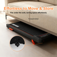 Tapis roulant électrique pliable Kerolina 2HP - Machine de marche et de course compacte et portable pour bureau, vitesse réglable, télécommande