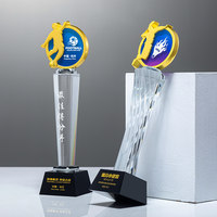 Trofeos de Cristal Personalizados al por Mayor de Alta Calidad, Serie Deportiva, Trofeo de Cristal Impreso con UV, Diseños Personalizados