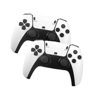 Manette de jeu sans fil double en gros, blanche, connexion 2.4G un-vers-deux, prise EU, console de jeu TV domestique