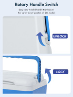IceMaster 7L Isolation À Long Terme Boisson Aux Fruits Alimentaire Disponible De Qualité Alimentaire PP Dernière Taille Mini Accoudoir Voyage Glacière