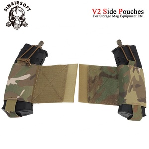Tactic V2 Side Pouches Mil-spec Elastic Radio Holder Wingman AR Magazine Storage Shock Cord <b>Hunting</b> Vest <b>Accessories</b> - Product Image 2