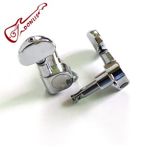 مجموعة رؤوس آلات الجيتار دونليس MH103، مفاتيح ضبط كروم مغلقة للجيتارات الصوتية والكهربائية - Product Image 5