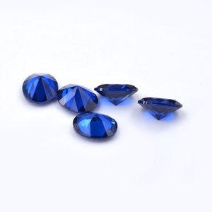 Nuevo Producto Venta Directa <span class=keywords><strong>Piedra</strong></span> de Nacimiento Sintética <span class=keywords><strong>Azul</strong></span> Oscuro Corte Ovalado 113 #   Gema de Espinela - Product Image 2