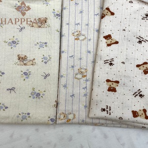 Happeak thấp moq tùy chỉnh in ấn pointelle bông vải Apple in co giãn sườn vải dệt kim - Product Image 2