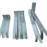 Attache murale en acier inoxydable SS304 de 6/8'' pour maçonnerie, attache murale ondulée galvanisée pour briques