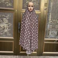 Le foulard hijab musulman le plus populaire pour femmes, en coton imprimé motifs floraux longs, sérigraphié, avec cristaux