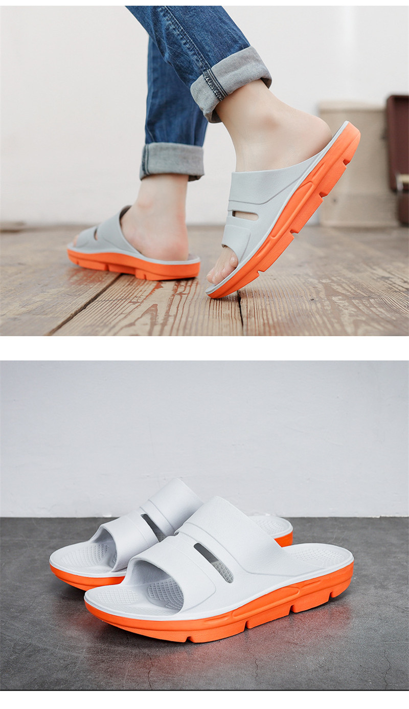 Men's Slippers Large Size Thick Sole Arch EVA Slides Shoes Rehabilitation Slippers