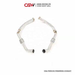 CGW アクティブサウンドパフォーマンスエキゾーストマフラーパイピングシステム ポルシェ パナメーラ 4S 4.0T バルブトロニック キャットバック用 - Product Image 2