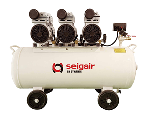 Compresor de Aire Industrial Portátil de 750W*2 2HP 50L de 2 Cilindros, Sin Aceite y Silencioso - Product Image 6