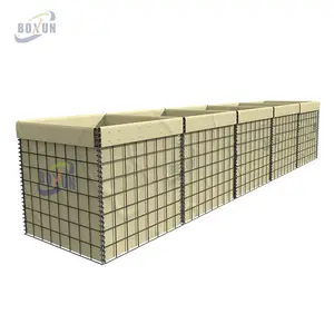 Heavy duty defensive bastion container defensive barrier mil3 Mil 7 mil 19 sand wall defensive barrier fence wire mesh wall Cage