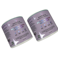 Exquis Spot Uv surélevé argent Bopp effet mat Rectangle supplément étiquette violette personnalisée étiquette étanche pour emballage de bouteille