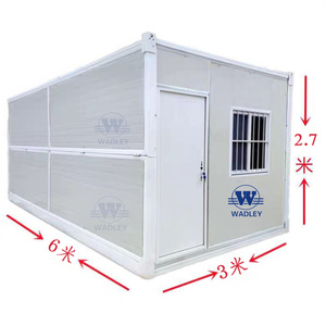 Maison conteneur maritime anti-sismique à installation rapide de 20 pieds, villa, mini-maisons, maison préfabriquée, maison pliante à double aile - Product Image 4