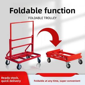 Carrello in Vetro <span class=keywords><strong>per</strong></span> Cantieri Edili, Veicolo Pieghevole e Portatile <span class=keywords><strong>per</strong></span> il Trasporto di Finestre e Materiali da Costruzione - Product Image 2