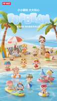 POPMART Original Island Vacation Mini PVC Figures Mystery Box Anime Figure Popbeans Blind Box pour la décoration de la maison