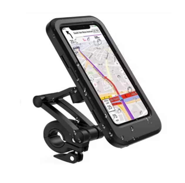 Bike Phone Holder Waterproof Motorcycle Phone Holder with TPU Touch Screen 360 Degree Universal Mobile Mount for Phone