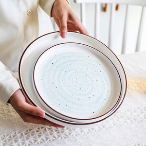 Platos de Porcelana Blancos para Restaurante, Forma Cuadrada Irregular, Estilo Nórdico, para Cena - Product Image 3