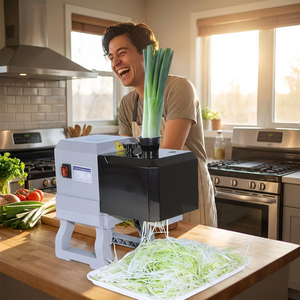 <span class=keywords><strong>Trancheuse</strong></span> électrique professionnelle pour oignon vert, idéale pour la préparation de légumes frais et les services de restauration - Product Image 1