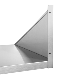 Stainless Steel <b>Wall</b> Mount <b>Microwave</b> Shelf Commercial Kitchen <b>Microwave</b> Hanger for Restaurant Hotel Canteen - Product Image 3
