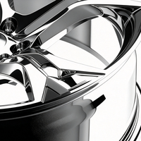 BORSU Forged One-piece Customized 5x114.3 5x130 5x108 untuk Velg C8 Sf90 Chrome Cekung Mewah 15-26 Inch Roda Mobil Mewah