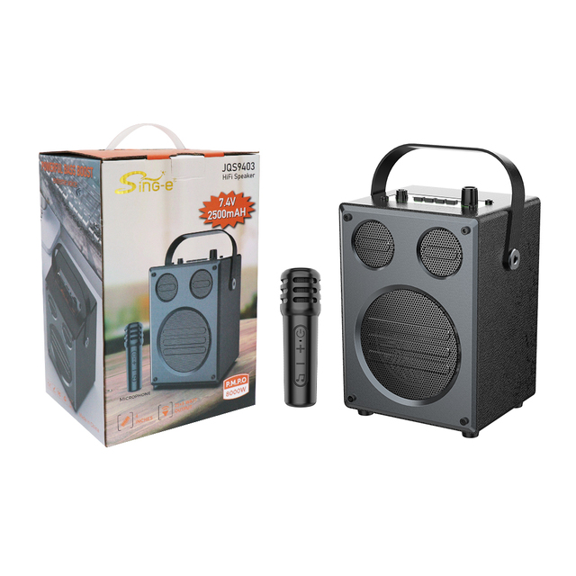 SING-E JQS9403 Portable Wireless Speaker Convenient High Volume Long Endurance Outdoor Party Use RGB LED Lighting BT